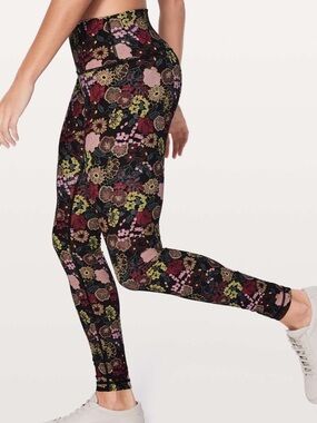 Lululemon Wunder Under Hi-Rise 28" Leggings - Fluorolace Multi Floral- 4